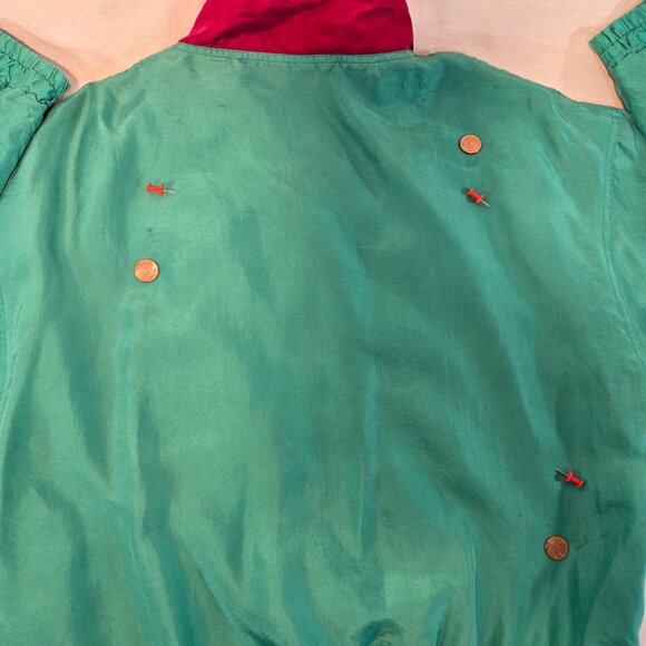 Vintage SARA ROBERTS 90's Y2K Blockecore Multicolor Bomber Jacket UNISEX Size M. - Picture 10 of 17